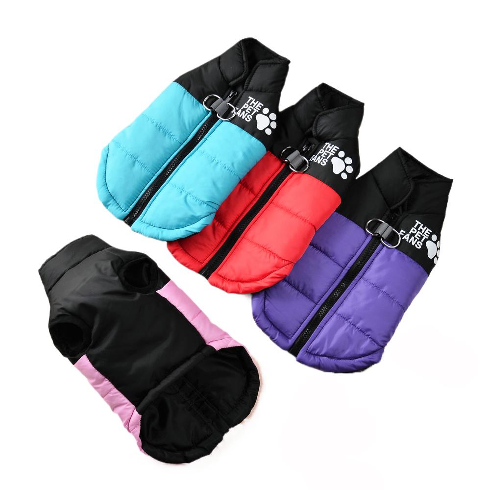 Warm Dog Coat for Small Medium Dogs Cat Autumn Winter Reflective Print Puppy Jacket Costume Chihuahua Pug Dachshund Pet Clothing