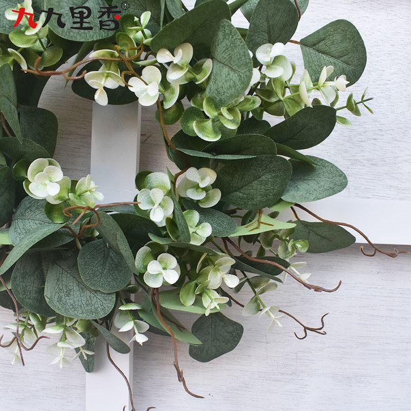 Realistic Eucalyptus Wreath Wedding Door Decor Party Home Styling Photography Prop