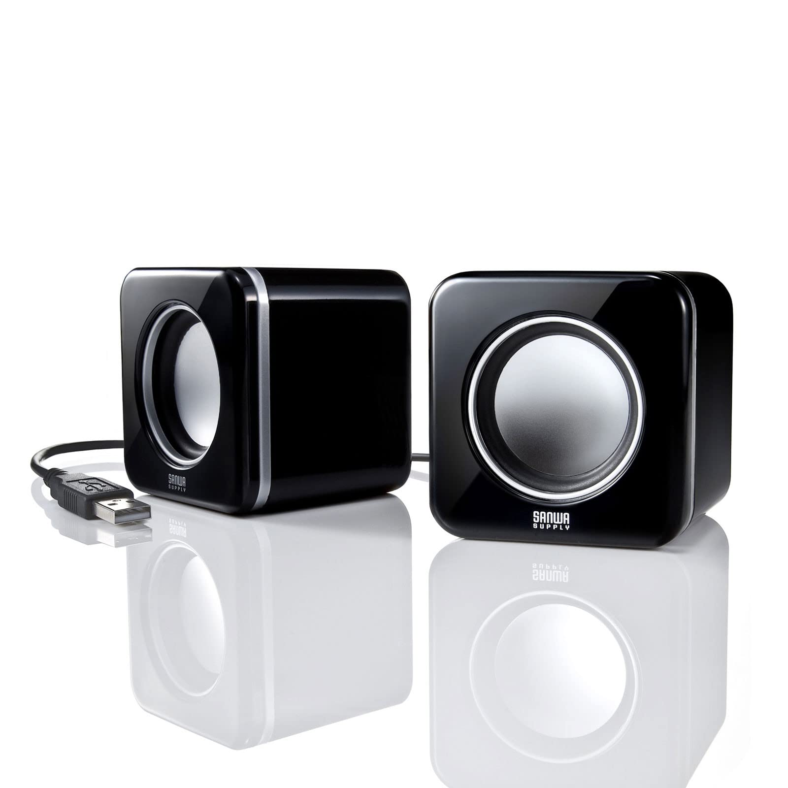

Sanwa Supply PC Speaker, USB Powered, Compact, Black, MM-SPU8BKN