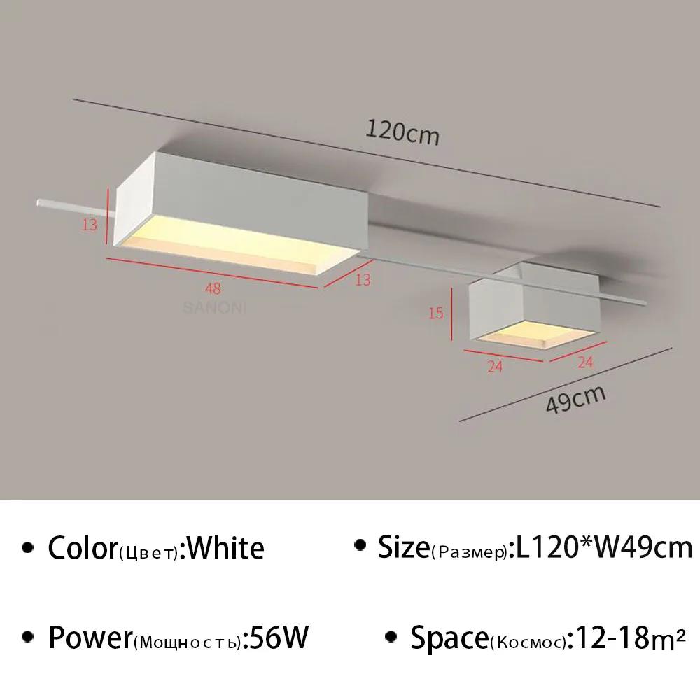 Nordic Modern LED Ceiling Light For Living Dining Room Bedroom Home Decor  Minimalist Indoor Lighting Fixture Chandeliers Luster