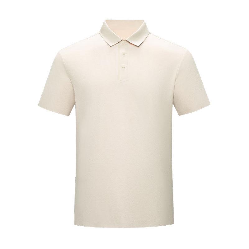 

2026 New Style Ice Cotton Men s Polo Shirt - Summer Lapel T-Shirt with Print Logo Extra Large бежевий