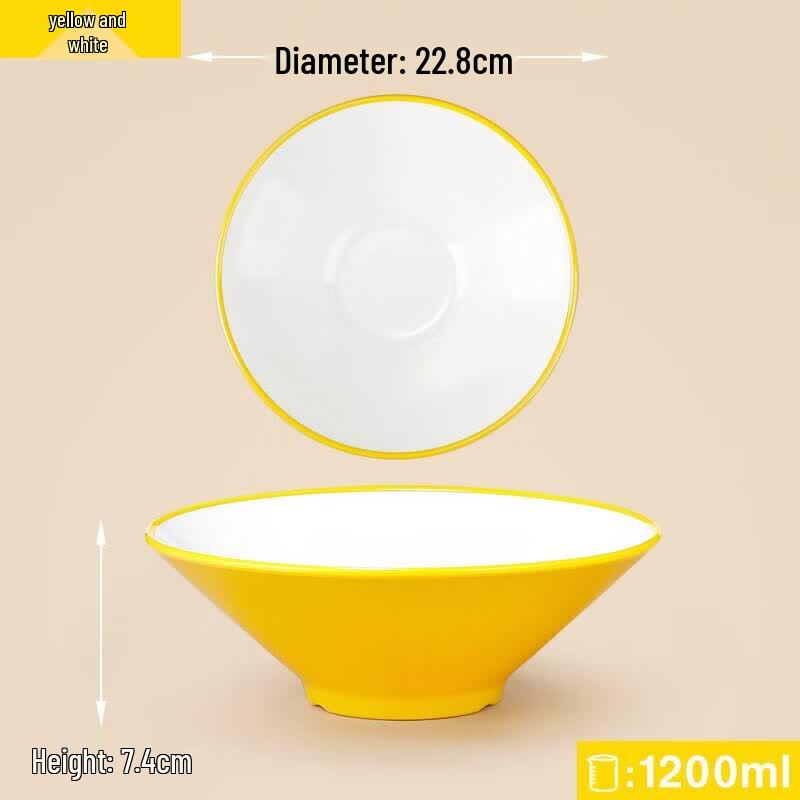 Bozhen Craftsman Melamine Conical Noodle Bowl