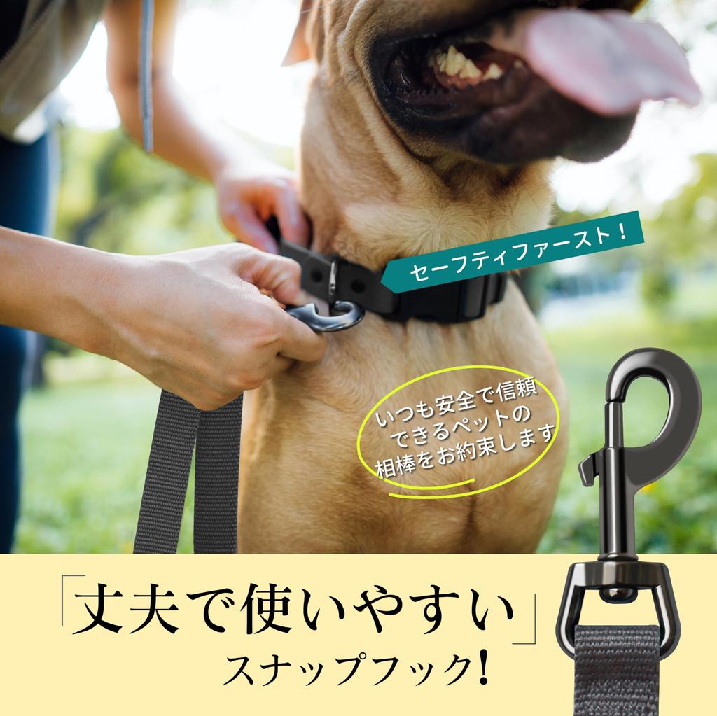 JC HOUSE Dog Bamboo Fiber Soft and Comfortable Lead for Medium and Large Discipline and Dark Gray Lead, Eco-Friendly Material, 1.2m, Grip, Durable,