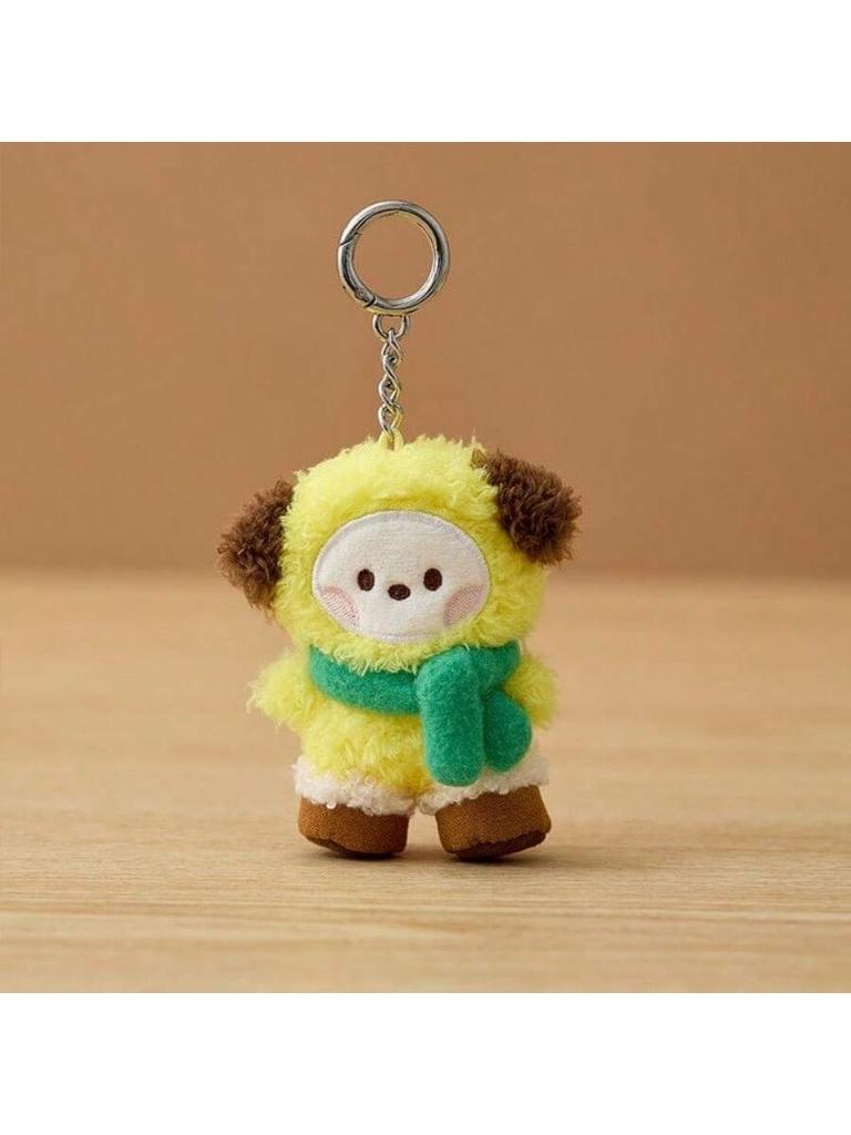 BT21 KPOP BOOTS Mini Scarf Snow Boots Keychain Pendant Love Bag Hanger Decoration Fan High Quality Gift Birthday High Quality Gift Couple High