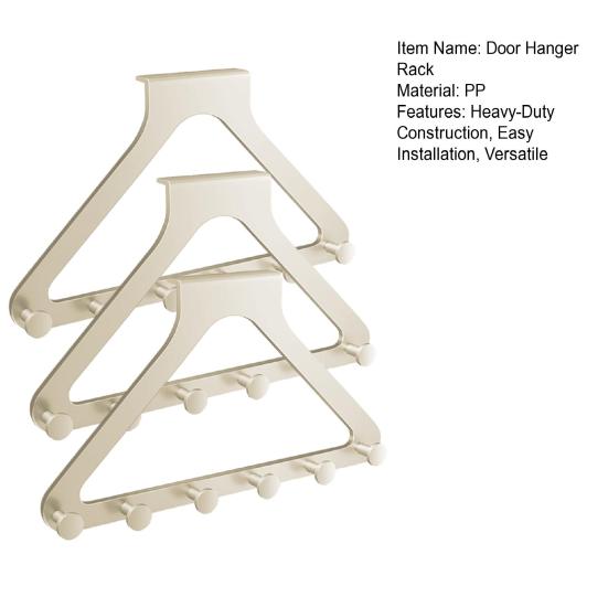 Hanger Rack Punch-free Over-the-Door Organizer Heavy Duty No-Drill Easy Installation RV Door