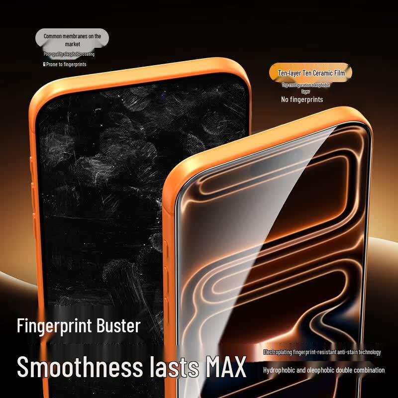 Smorss 0.25mm Ceramic Composite Screen Protector for iPhone 17 Pro Max