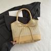 Large Capacity Straw Shoulder Bag Elegant Women's Handbag Korean Weaving Tote Bag  Beach