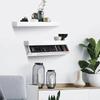Magic Flap Wall Shelf With Hidden Secret Compartment Concealed Floating Shelf Wall-Mounted Storage Rack Hidden Compartment