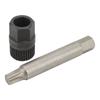 Alternator Pulley Wrench Kit 33 Teeth Spline Socket Drill Bit Puller Remover Tool Replacement for