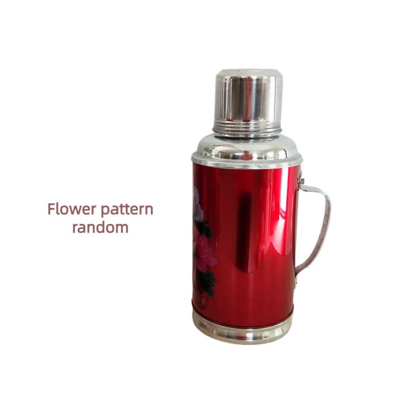 

0.8L old-fashioned small kettle mini household thermos insulation retro nostalgic red iron glass kettle wedding dowry 0.8L красный