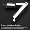 Crayfish Shell Opener Stainless Steel Fast Sheller Tool for Clean Hands Efficient Serrated Design Shrimp Tail Cutter Seafood Lovers Kitchen Gadget
