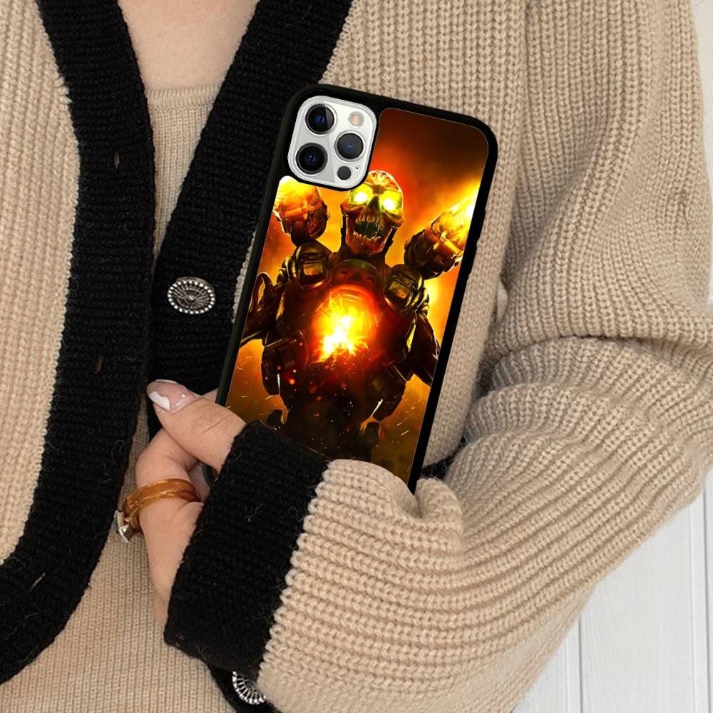 Etui na telefon D-DoomS E-Eternal do iPhone 17 Pro 16 Plus 16 Pro Max 15 14 13 12 11 Tylna osłona PC+TPU