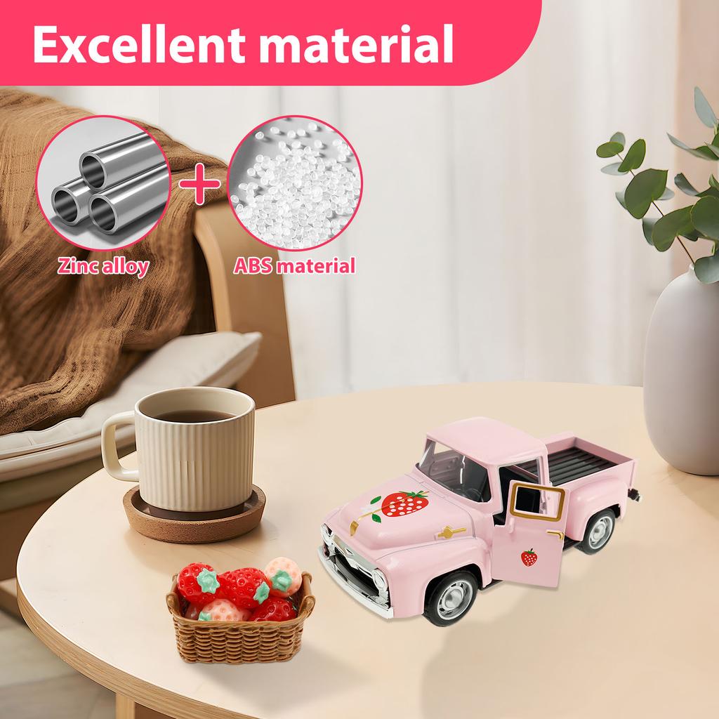 Strawberry Decor Vintage Truck Decor Tiered Tray Decor Strawberry Kitchen Centerpieces for Table Strawberry Shortcake Decoration