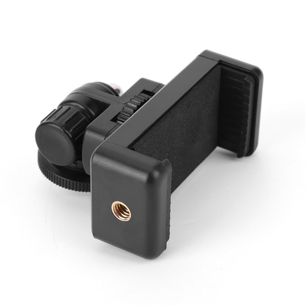 Camera Hot Shoe Phone Holder W / Cold Shoe Mount Monitor Flexible Tripod Adapter Universal Phone Tripod Mount for iPhone Samsung