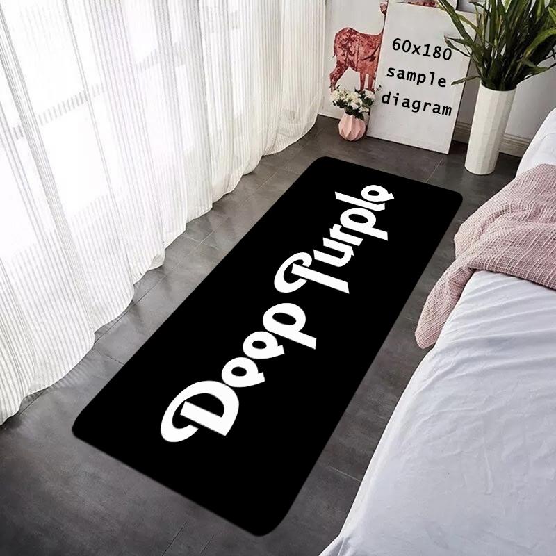 Foot Rug Welcome Floor Mat for Entryway Deep Purples Bath Hallway Carpet Kitchen Water Absorbed Rugs Fluffy Home Decor