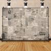 2D Flat Retro Newspaper Backdrop for Studio Photoshoot & Video Call