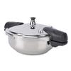 304 Edelstahl Schnellkochtopf Mini Kompakt 3L Multifunktion Schnelle Wärmeleitung Topf für Elektro- Gasherde