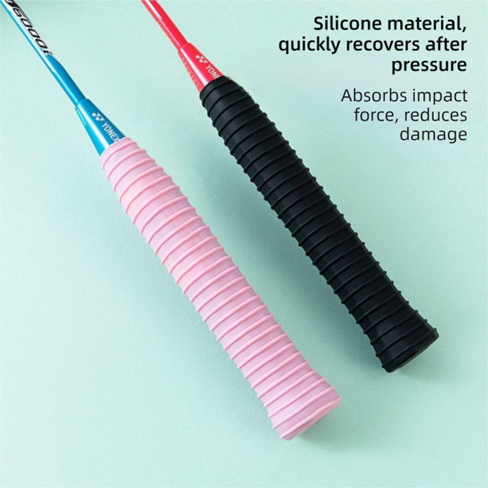Multicolor Silicone Grip Cover Silicone Handle Cover Creative Badminton Grip  Fishing Rod
