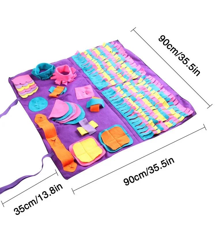 Dog Sniffing Training Blanket Pads, Dog Mat, Pet Nose Pad, Nosework Puzzle Toy, Relieve Stress