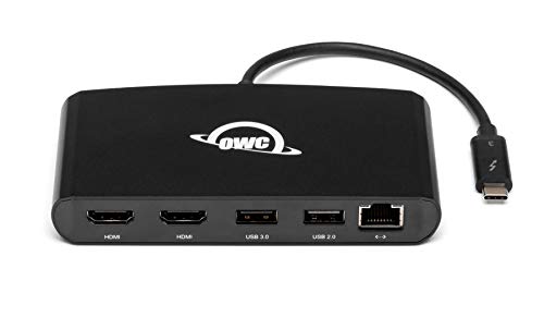 OWC Thunderbolt 3 Mini Dock (Thunderbolt 3 Compatible Mobile Docking Station for Mac/Windows Computers) with Amulet's Original Japanese Quick Guide