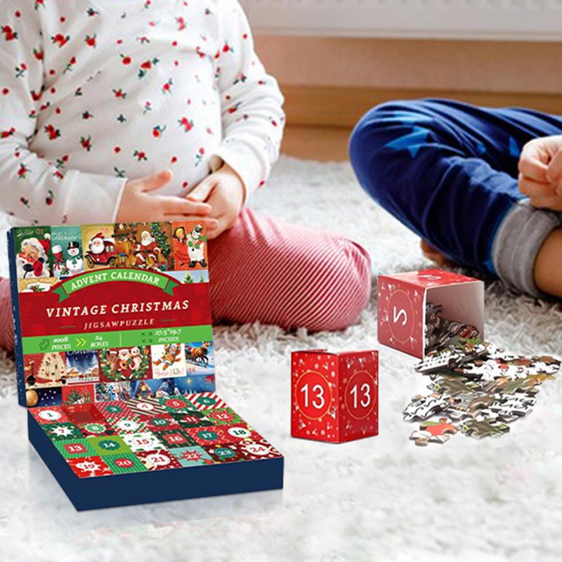 Christmas Countdown Calendar Puzzles Christmas Countdown Calendar Puzzle For Kids 24-day Christmas Countdown Calendar For Kids