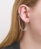 Bassclef Two-Pin Chain Clip-On Earrings Surgical Steel Clef Two Pin B Ear