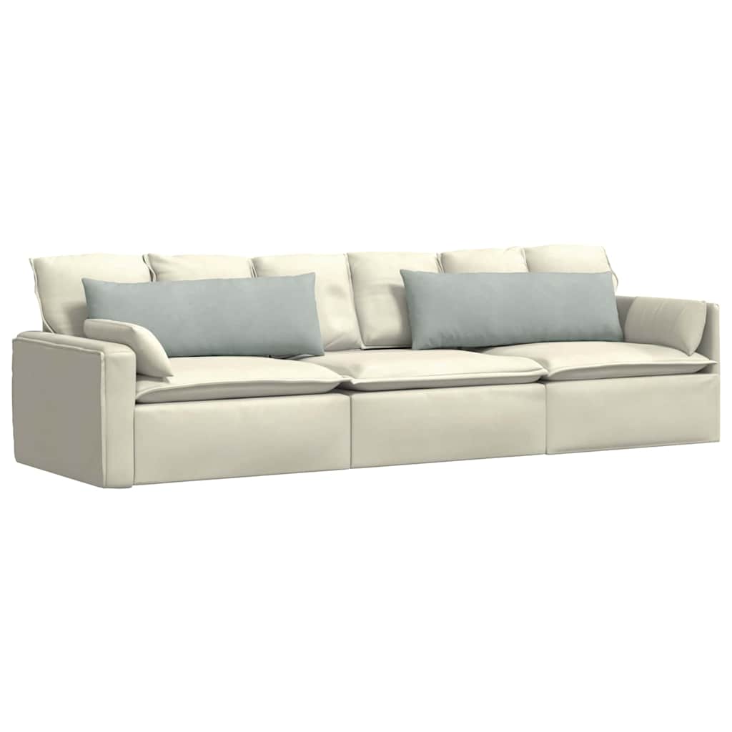 Sofa Cushions 2 Pieces Light Grey 120 X 40 Cm Cord Fabric