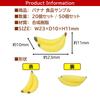 NOELAMOUR Mini Banana Food Cute and Realistic Fruit Food Display Figurines Samples, Models, Models, Props, (50 Pieces)