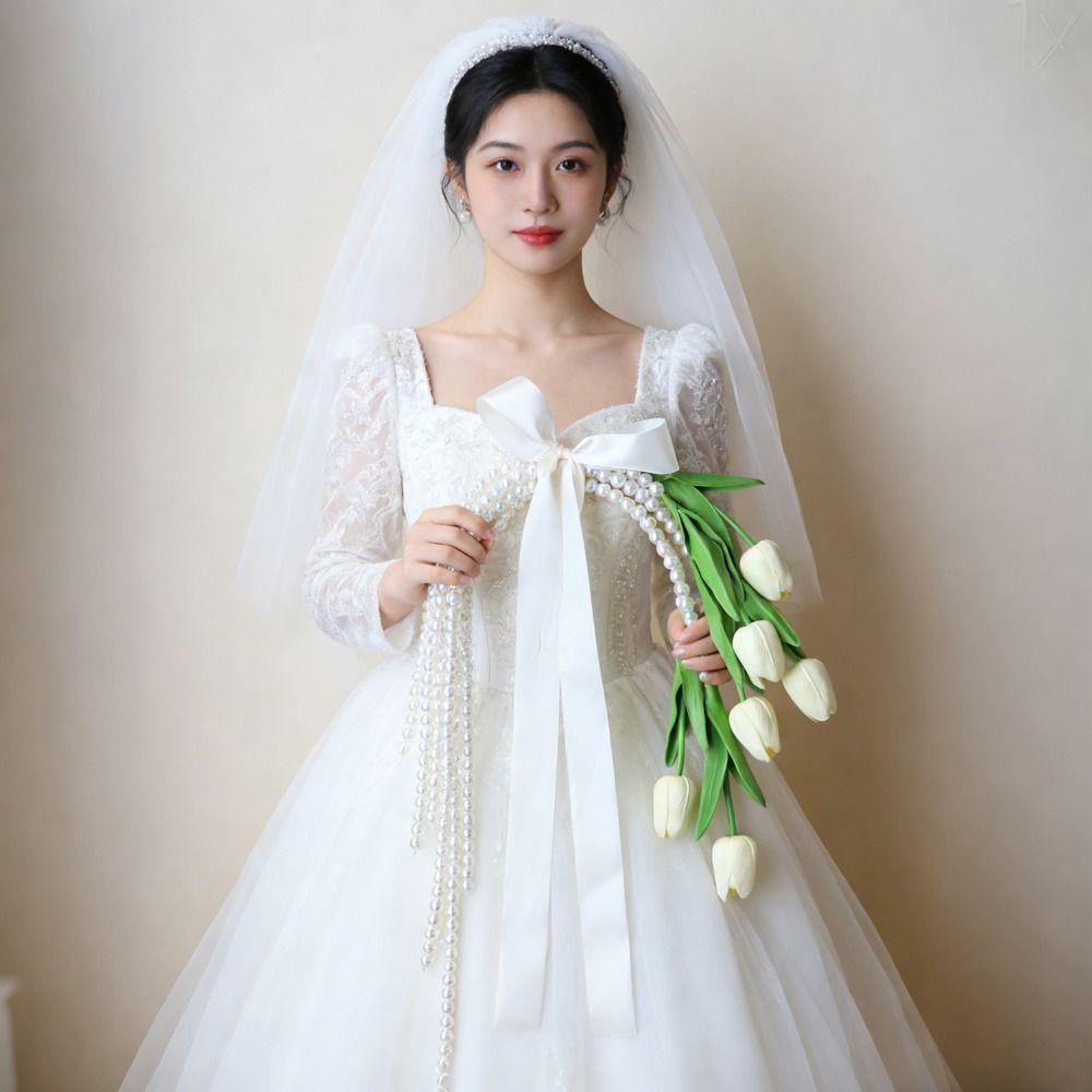 Opakovaně použitelné dekorativní svatební květiny Pohodlná rukojeť Svatební doplňky Svatební párty