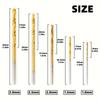50PCS Twist Drill Bit Set 1/1.5/2/2.5/3mm High Steel Titanium Coated Drill Bits Set Tool For Woodworking