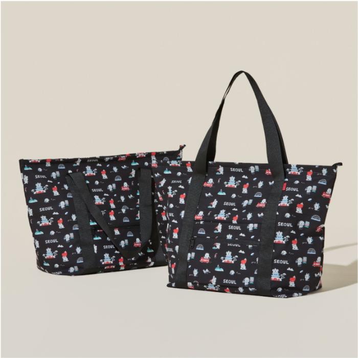 BT21 Seoul Edition Travel Folding Bag Korean Style Foldable Travel Tote Bag