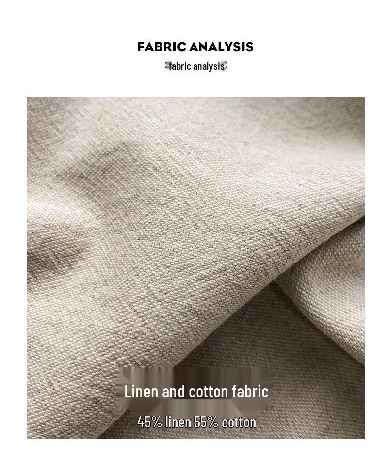 Women's High Waist Cotton Linen Drawstring Pants - Floor-Length, Breathable, Casual, Slimming Straight Leg Trousers for Summer.