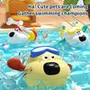 Children'S Bath Time Fun Spring Winding Toy Water-Loving Dogs Monkey Bathroom Plaything Interactive Bathtub Toy For Kids