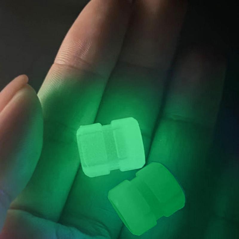 Glow In The Dark Luminous Valve Caps - Fluorescent Tire Hub Covers for Car Motorcycle Bike Wheel Decoration Plugs