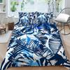 Rodinné povlečení Jednolůžko Jednolůžko v plné velikosti Rostlinný tisk Série Povlečení Vzor listů Povlak na polštář a povlak na přikrývku Pratelná domácí dekorace