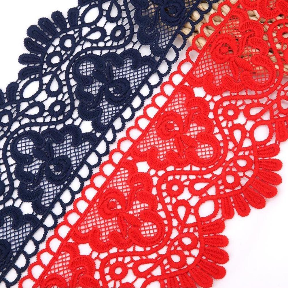 Vodou rozpustná krajka s výšivkou květů Šířka látky 10,5 cm Ruční výroba DIY Záclony Lem sukně Oblečení Dekorace Doplňky