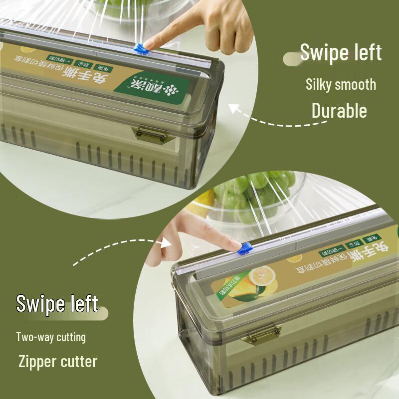 Zhao Ran Wandmontierter Frischhaltefolienspender mit Schneider