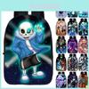 Rucsac Durabil Undertale Sans de 17 inch Pentru Copii Cu Bretele Reglabile Și Design Elegant
