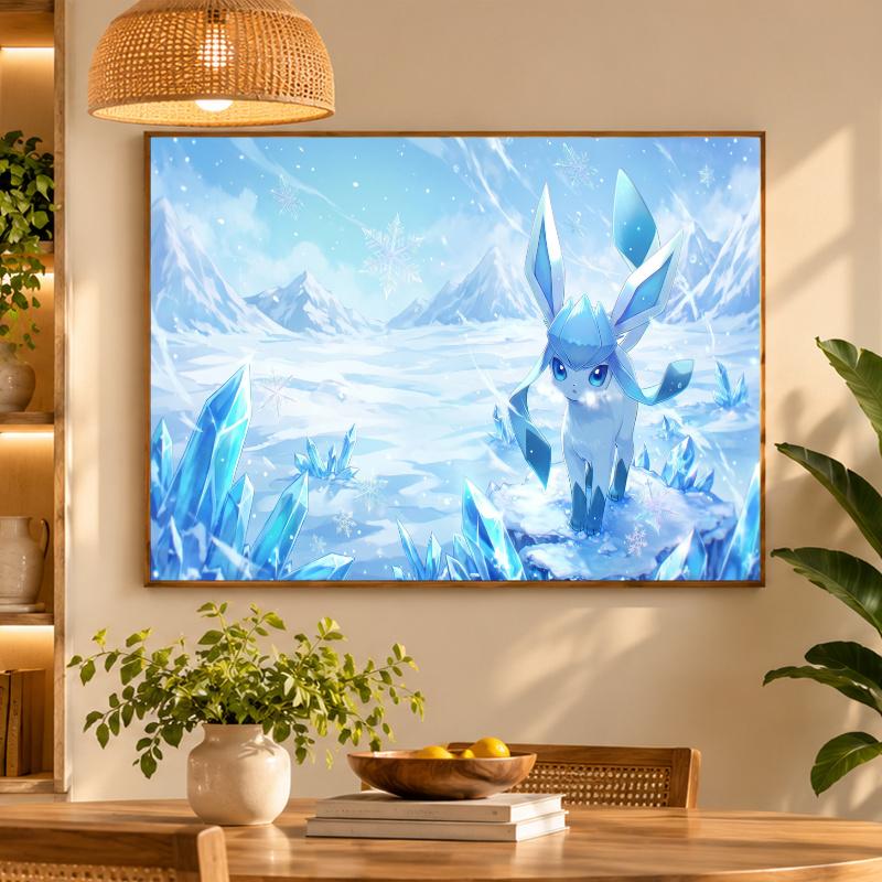 5D Diamond Painting Glaceon DIY Full Drill Diamond Art Kit Home Decoration
