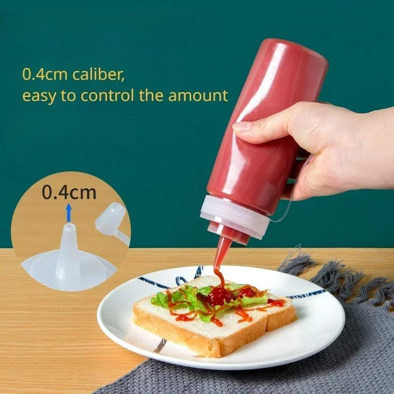 Kečup BBQ Omáčky Láhev na olivový olej Velké Stlačovací Láhve na Koření s Tryskami Dávkovač Stlačovací Láhev na Omáčku Kuchyňský Gadget