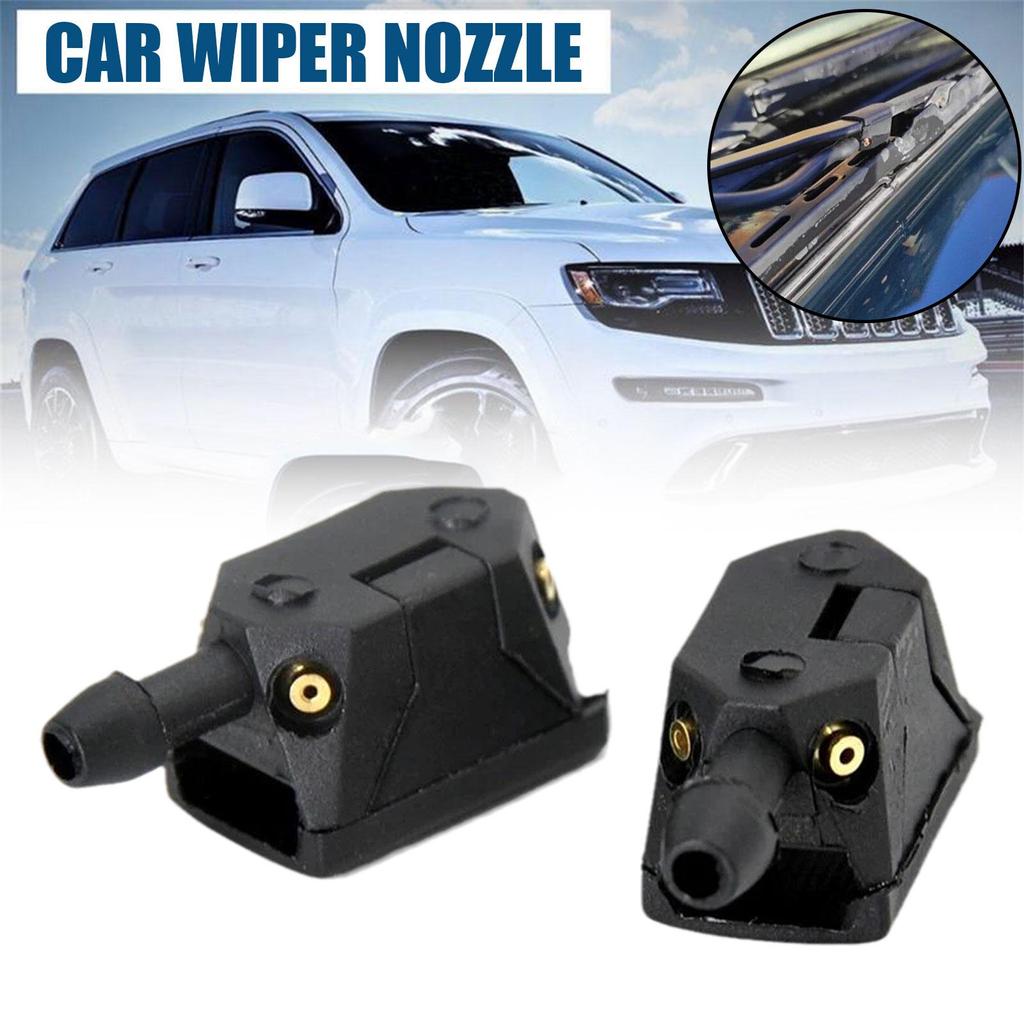2pcs Car Windscreen Wiper Spray Jets Nozzles Spray Front Nozzle2pcs Water Glass Windshield In N L9A3