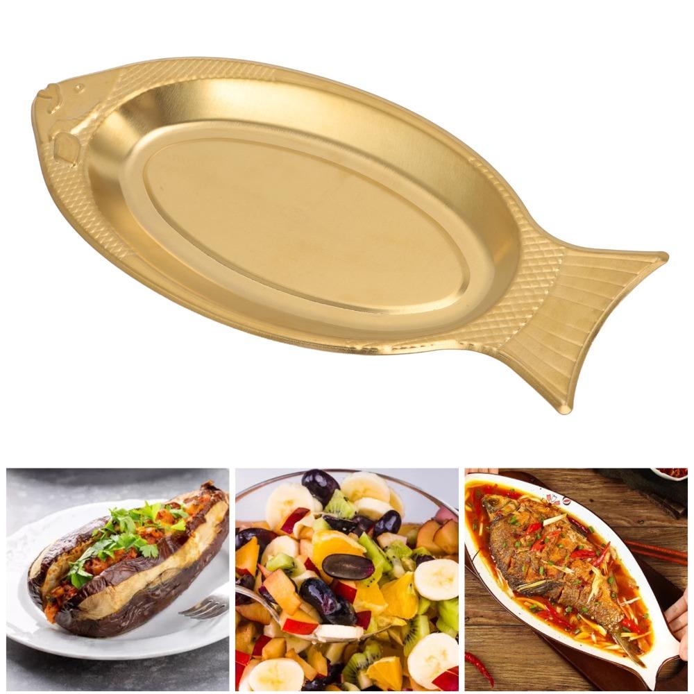 Decorative Fish Shaped Plate Thick Food Tray Kitchen Tools Steaming Plate  Home Restaurant