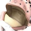 MCM Visetos Logo Backpack Bag Backpack Leather pink