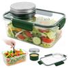 Salade Pod Lunchbox Mason Jar Saladebox Draagbare Fruitsalade Voedselcontainer Lekvrije Bento Box Voor Kantoor School Reizen Picknick