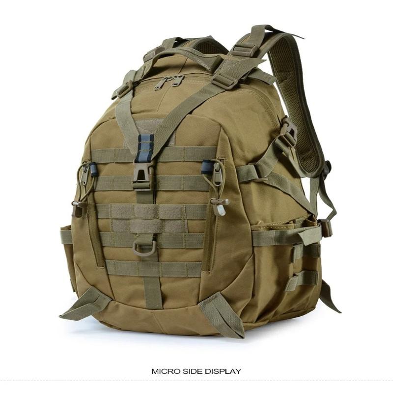 1Pc  Tactical Backpack for Men Camping Hiking Backpacks Reflective Outdoor Travel Bags Survival Climbing Rucksack Bag