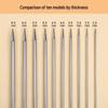 Complete Stainless Steel Knitting Needle Set: Circular, Straight Needles & Yarn Markers for Scarf & Sweater Crafting