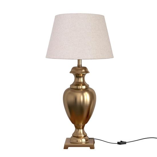 LED Table Lamp Off White Beige 68.58 Cm Lampshade Bedside Stylish, Living Room, Bedroom, Home Decoration, Hotel Gift