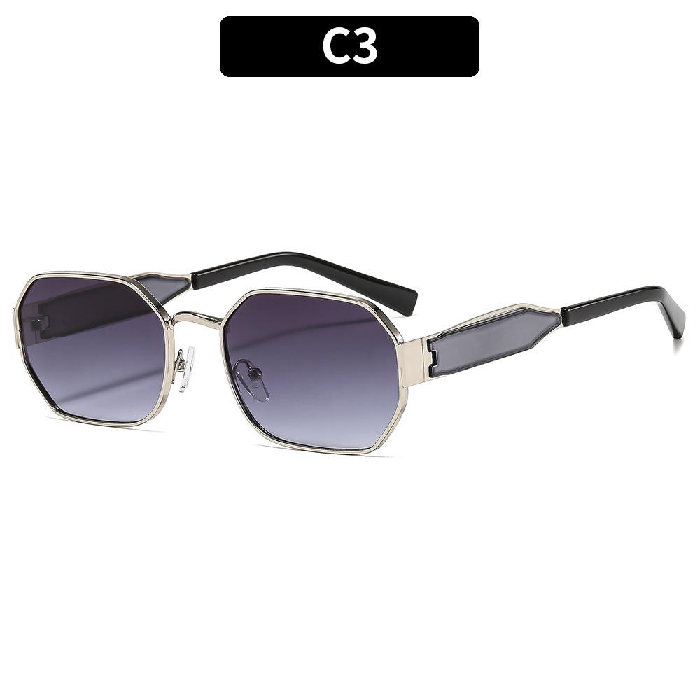 Women's Sunglasses, Metal Polygonal Sunglasses, Men's and Women's Fashion Sunglasses