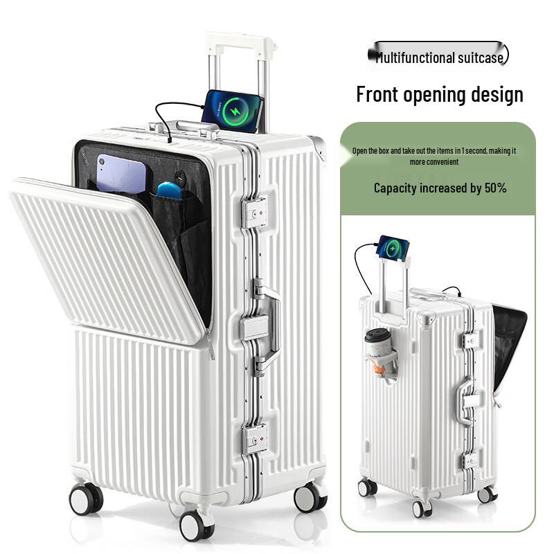 Xiaoyan Aluminum Frame Front-Opening Luggage