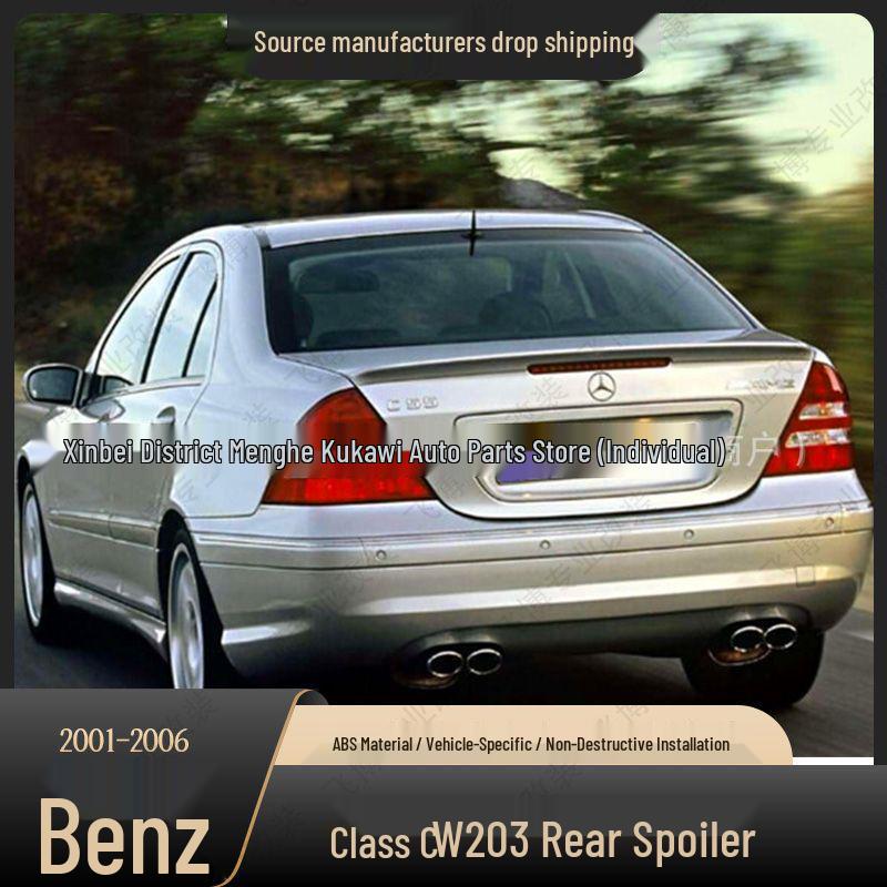 Compatible Rear Spoiler for 01-06 Mercedes C-Class W203